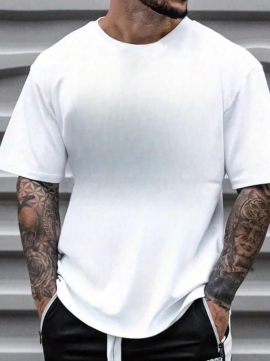With Brand Logo 100% Cotton Summer Men Loose T-Shirts Casual Breathable Short Sleeves Fashion Outdoor High Street Top_viptrois.com