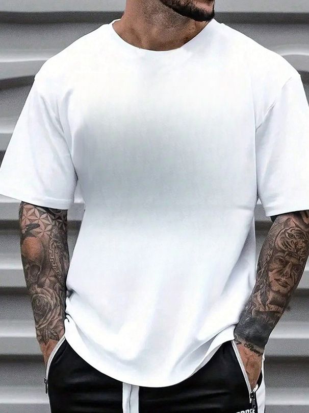 With Brand Logo 100% Cotton Summer Men Loose T-Shirts Casual Breathable Short Sleeves Fashion Outdoor High Street Top_viptrois.com