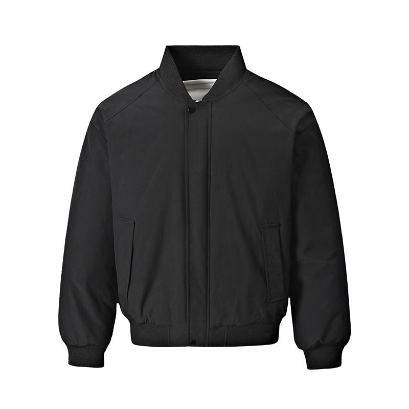 Men's Baseball Collar Cotton Jacket – Thick Warm Coat For Autumn & Winter, Youth Casual Style_viptrois.com
