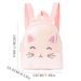 Children Girls Mini Cute Cat Embroidery Backpack Classic Backpack Suitable For Little Girls Kindergarten Primary School Students Daily_viptrois.com