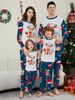 Christmas Santa Deer Snowflake letters Christmas family dress printed homewear sleep_viptrois.com