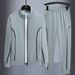 Men's Casual Tracksuit Set – Streetwear Style Hoodie & Jogger Pants (Asian Sizes L-7XL, Black/Grey/White, Unisex Oversized Fit)_viptrois.com