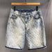 Men's Clothing Denim Shorts Summer Loose Pants Straight Casual Shorts_viptrois.com