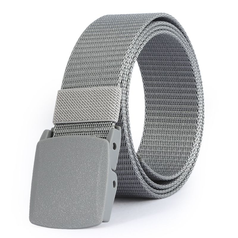 Men's And Women's Outdoor Leisure Polyester Canvas Belt Plastic Buckle Fashion Belt Quick Drying Military Training Tactical Belt_viptrois.com