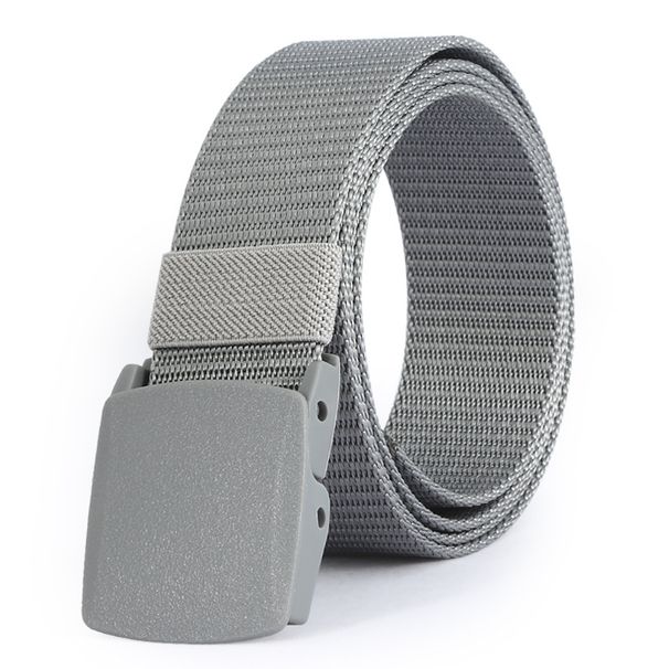 Men's And Women's Outdoor Leisure Polyester Canvas Belt Plastic Buckle Fashion Belt Quick Drying Military Training Tactical Belt_viptrois.com