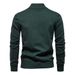 2024 Autumn Winter New European Size Cross-Border Sweater Half-Zip Knitwear Casual Striped Men's Top_viptrois.com