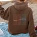 Men's Clothing letter fashion printed back collar plus velvet hooded sweatshirt _viptrois.com