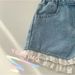 Girls' Shorts Denim Summer Thin 2024 New Style Fashionable Shorts Trendy Baby Outer Wear Loose Children's Hot Pants_viptrois.com
