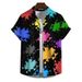 Men's Clothing Shirt Short Sleeve Tops Graffiti Print Clothing Vacation Casual Shirt_viptrois.com