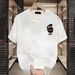 Men's Heavyweight Pure Cotton Short Sleeve T-Shirt Summer Printed Loose Fit Base Layer Trendy Plus Size Top_viptrois.com