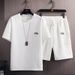 Men's Summer Outfit 2-Piece Set Fashion Casual Short Sleeve T-Shirt And Shorts For Teen Boys Youth Comfortable Athletic Streetwear_viptrois.com