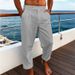 Men's Clothing Trousers Summer Trousers Beach Pants Pocket Flatpack Comfortable Breathable Holiday Day Hawaii_viptrois.com