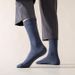 Breathable medium plus size solid color business ball stockings for men_viptrois.com