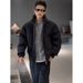 Men’s Short Puffer Jacket – Stylish Stand Collar Quilted Coat With White Duck Down (M-3XL)_viptrois.com