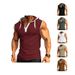 Men's Clothing Summer Vest Heavy Hooded Waistcoat Trendy Brand Casual Sleeveless T Shirt_viptrois.com