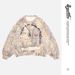 Autumn Winter New Trendy Brand Camouflage Frayed Cut Foam Embroidered Terry Crew Neck_viptrois.com