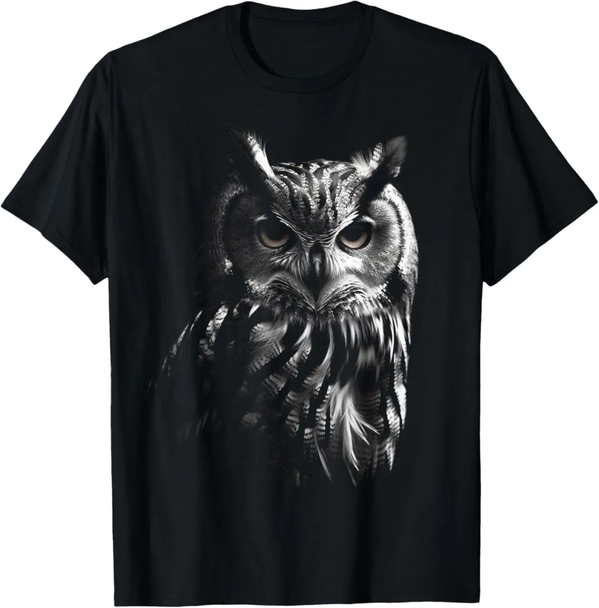 Owl Artwork - Bird Art Animal Owl T-Shirt Mens Womens Tees Top_viptrois.com