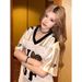 High Street American-style Leopard Summer Quick-dry Heart Print Short-sleeve New T-shirt For Men And Women_viptrois.com