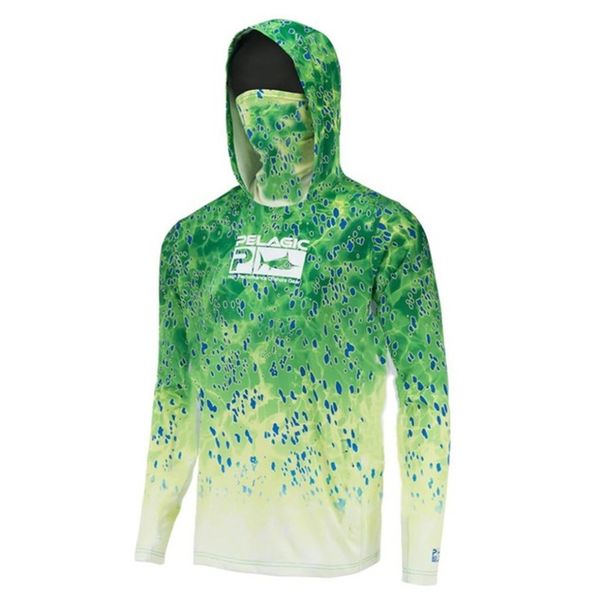 Men's Clothing New Men's Sun Protection Upf 50+ Long Sleeve Fishing Suit Anti UV Mask Hooded Fishing Suit_viptrois.com