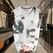 Men's Clothing Summer Ice Silk Ice Sense T Shirt Ins Personality Trend Outer Wear Sports Waistcoat Loose_viptrois.com