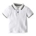 Mother&Kids Children's preppy boys' short-sleeved T-shirt Summer cotton bead lapel short-sleeved polo shirt_viptrois.com