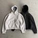 Unisex Hooded Zip-up Sweatshirt & Jogger Set - Breathable Polyester Blend Casual Streetwear With 3d Print Design - S/M/L/Xl Sizes In White Black Gray_viptrois.com