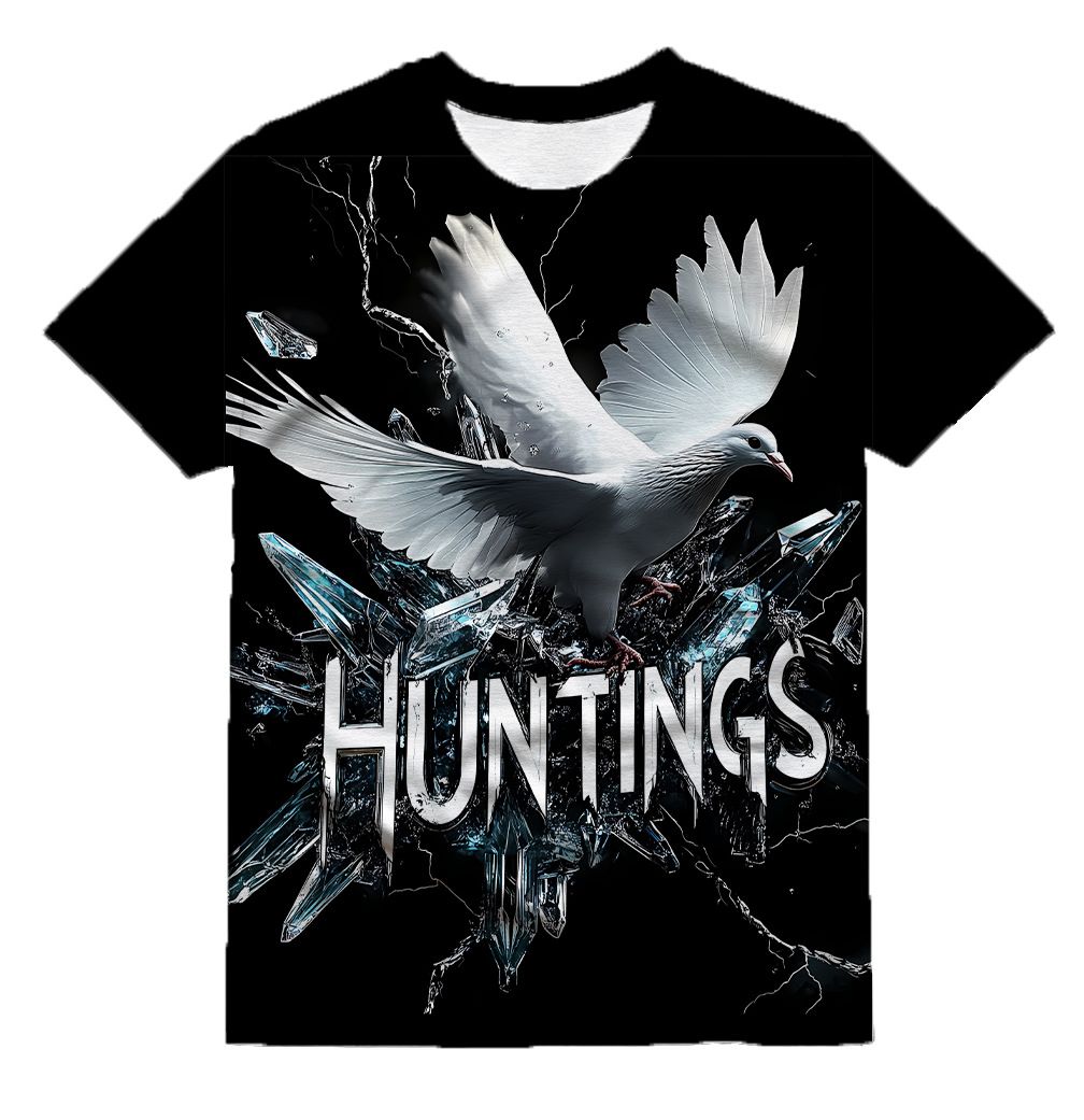 Men's Clothing Men's T Shirt Cotton Short Sleeve Cool Pigeon 3D Printing Direct Injection Men's Punk Hip Hop Street Top_viptrois.com