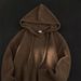 New Retro Trendy Soft Sticky Hooded Sweater Spring and Autumn V-neck Hooded Knitted Coat Trendy_viptrois.com