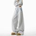American Cleanfit Retro Contrasting Color Plaid Sweatpants Men's And Women's Autumn Loose And Drape Thin Wide-leg Casual Pants_viptrois.com