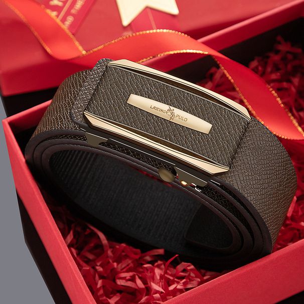 Men's Belts Toothless Inner Wear Men's Belt Business Versatile Leisure Automatic Buckle Belt Simple Fashion Belt_viptrois.com
