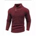 Cross-Border European And American Knitted Pullover Fashion Round Neck Slim Fit Sweater Men's Clothing_viptrois.com