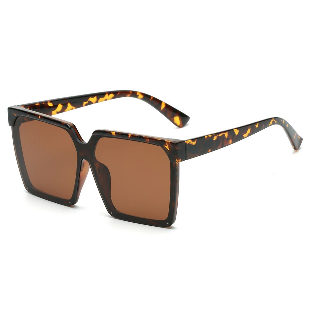 One Piece Anime Square Sunglasses For Women - Large Frame Beige Fashion Sunglasses (Small Face Fit, Lightweight & UV400 Protection)_viptrois.com