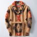 Loom Cross-Border Clothing European And American Men's Retro Heavy Jacquard Sweater Mid-Length Lace-Up Cardigan Jacket SY0114_viptrois.com