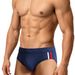 Men's Solid Color Triangle Swim Briefs - Slim Fit Nylon Swimming Trunks For Beach, Surf & Pool Featherlight Comfort_viptrois.com