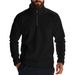 2024 American Style Men's Composite Fleece Outdoor Long Sleeve Zipper Stand Collar Base Sweatshirt_viptrois.com