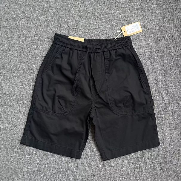 Men's Loose Fitting Cargo Shorts Trendy Woven Casual Mid-Length Youth High Street Five Point Pants_viptrois.com