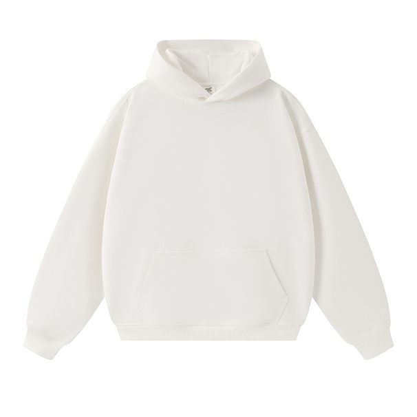 Nordmann MQ New Model|450g Heavyweight Fleece Loop Hooded Sweatshirt American Style Solid Color Unisex Large Hoodie_viptrois.com