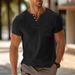 Men's Clothing Casual V Neck Shirt Fashion Trend Sports Slim Pocket Short Sleeve T Shirt_viptrois.com