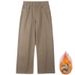Men's Clothing Wearautumn New Minimalist Brown Jeans Men's Trendy All Match Loose Straight Wide Leg Pants_viptrois.com