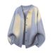 Men's Plus Size Knit Cardigan – Thick Textured Sweater For Autumn & Winter_viptrois.com