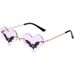Love Bat Sunglasses - Women's Trendy Metal Frameless Glasses (European & American Party Style, Funny & Personality Design)_viptrois.com