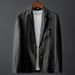 1 2023 Summer Solid Color Linen Men's Spring Youh Slim Fi Fashion Casual Thin Comforable Breahable Single Blazer_viptrois.com