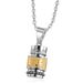 Cross Border Personalized Creative Jewelry Retro Sanskrit Six Word Mantra Pendant Necklace Trendy Men And Women Titanium Steel Accessories_viptrois.com