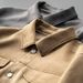Men's Stretch Suede Jacket - Premium Slim Fit Casual Coat With Notch Lapel, Lightweight Autumn Outerwear For Teens & Young Adults_viptrois.com