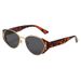 Retro Cat Eye Sunglasses For Women - Metal Oval Frame (High-End Celebrity Style, UV400 Protection)_viptrois.com