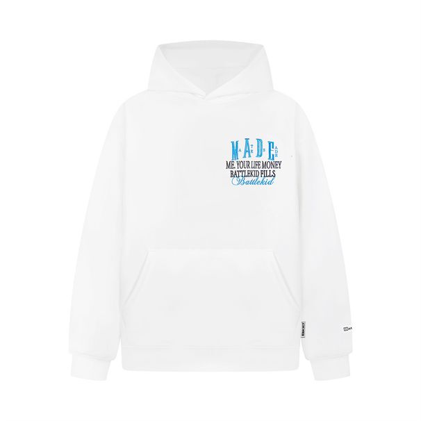 Heavy-duty Flocked Embroidered Letter Loose Pullover Autumn Winter Men's Casual Vibe Trendy Sports Hoodie_viptrois.com