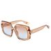 Men's Sunglasses UV Protection Fashion Square Champagne Color Gradient High End_viptrois.com