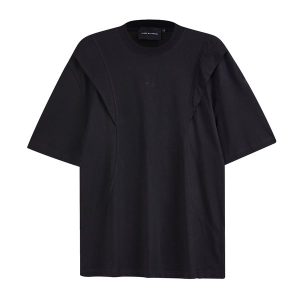 Men's Clothing Summer Cool Silhouette Deconstruction Design Versatile Basic Bottoming Short Sleeved T Shirt Solona_viptrois.com