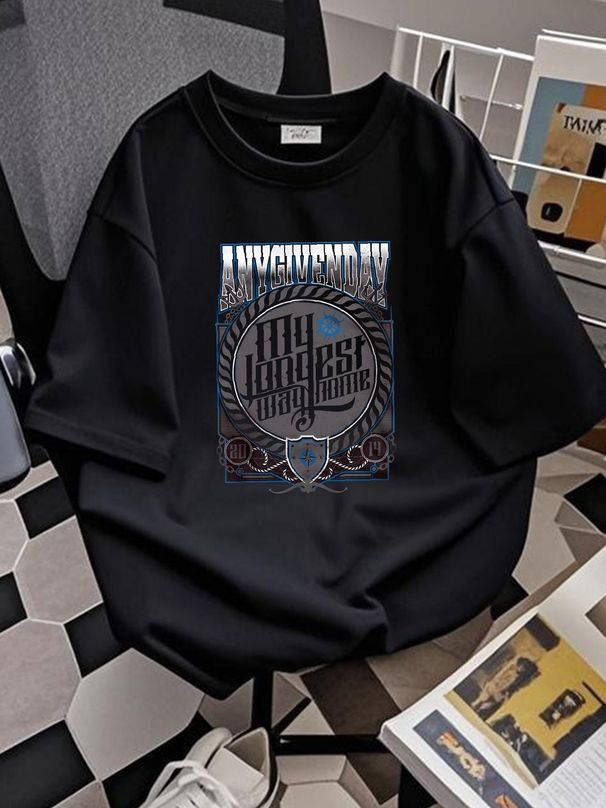 any Given Day My Longest Way Home T Shirt Soft Homme Graphic Breathable Fashion Stylish Streetwear Designer Clothes Comfortable_viptrois.com
