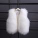kid's clothing Boys and girls fur vest imitation fox fur vest super thick warm casual fur vest_viptrois.com